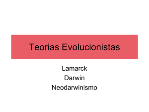Teorias Evolucionistas
