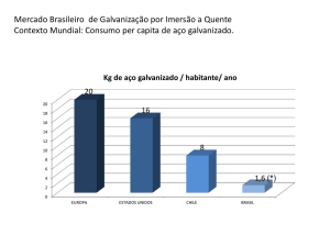 Mercado Brasileiro de Galvanização por Imersão a Quente Contexto