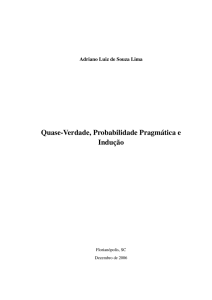 Quase-Verdade, Probabilidade Pragmática e Indução