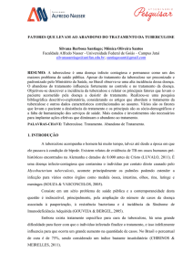 fatores que levam ao abandono do tratamento de tuberculose