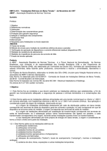 1 NBR 5.410 – “Instalações Elétricas em Baixa Tensão”