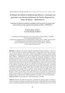 Avaliação da adesão à antibioticoprofilaxia e vacinação nos