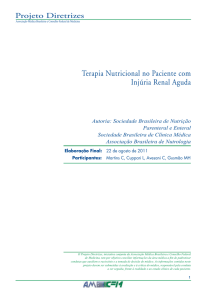 Terapia Nutricional no Paciente com Injúria Renal Aguda