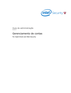 Gerenciamento de contas Guia de administra&ccedil;&atilde;o