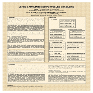 Verbos Auxiliares no Português Brasileiro - PRP