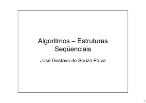 Algoritmos - Estruturas Sequenciais