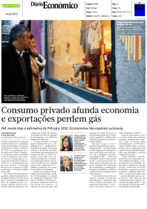 Consumo privado afunda economia e exportações