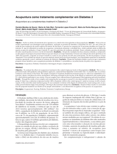 Acupuntura como tratamento complementar em Diabetes 2