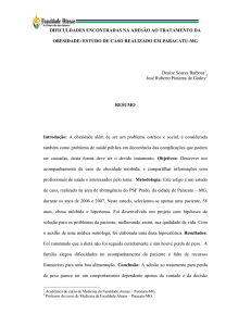 dificuldades encontradas na adesão ao tratamento da obesidade