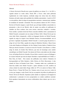 Poiesis: Revista de Filosofia, v. 12, n. 1, 2015. Editorial A Poiesis
