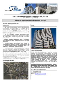 Fact Sheet - Fato Relevante - Venda do Centro Empresarial Guaíba