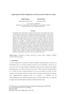 Exploração de Séries Temporais em Processos de Previsão de