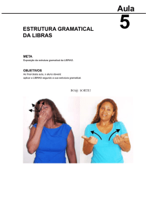 estrutura gramatical da libras