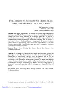 ética e filosofia do direito por miguel reale