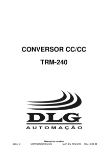 conversor cc/cc trm-240 - DLG Automação Industrial