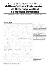Diagnóstico e Tratamento da Dimensão Vertical de Oclusão