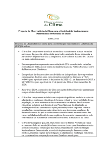 Proposta do Observatório do Clima para a Contribuição