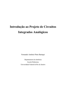 Introdução ao Projeto de Circuitos Integrados Analógicos