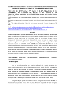 hormônios reguladores de crescimento e seus efeitos sobre