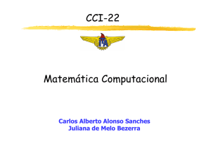 CCI-22 á l Matemática Computacional