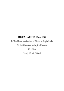 BETAFACT ® (fator IX)