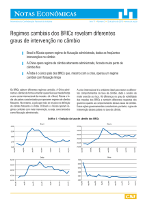 Regimes cambiais dos BRICs revelam