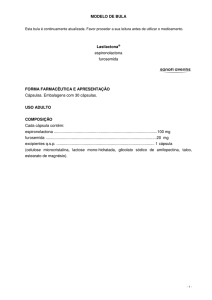 MODELO DE BULA Lasilactona® espironolactona furosemida