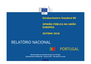 Eurobarómetro Standard 86 - Relatório Nacional Portugal