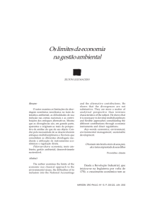 Os limites da economia na gestão ambiental