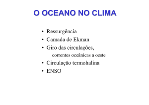 O OCEANO NO CLIMA