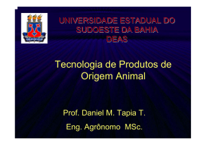 Tecnologia de Produtos de Origem Animal