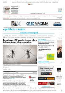 Pesquisa da USP associa vírus da zika a