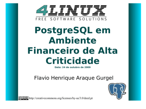 O ambiente Multicanal O que é - Conferência Brasileira PostgreSQL