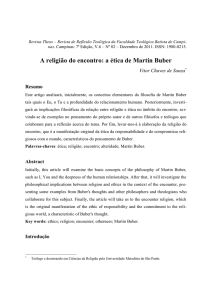 A religião do encontro: a ética de Martin Buber