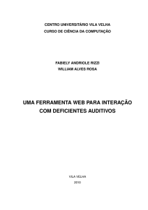 uma ferramenta web para interação com deficientes auditivos