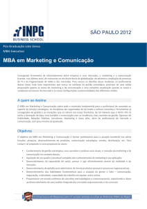 MBA em Marketing e Comunicação