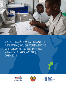 capacitação para expandir a prevenção, os cuidados e o tratamento