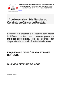 17 de Novembro - Dia Mundial do Combate ao Câncer