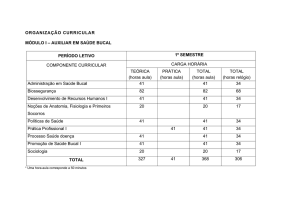 organização curricular módulo i – auxiliar em saúde