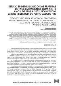 estudo epidemiológico das fraturas de face em pacientes com até