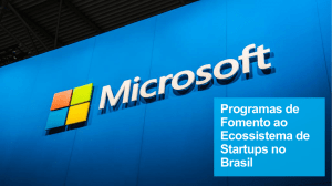 Programas de Fomento ao Ecossistema de Startups no Brasil