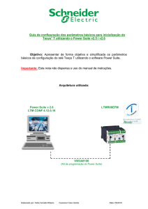 Guia de configura&ccedil;&atilde;o dos par&acirc;metros b&aacute;sicos