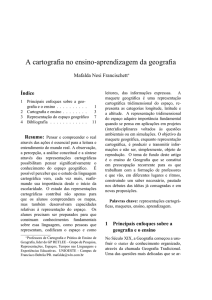 A cartografia no ensino-aprendizagem da geografia - BOCC