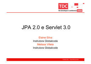 JPA 2.0 e Servlet 3.0