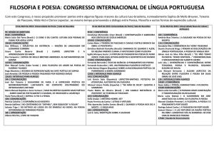FILOSOFIA E POESIA: CONGRESSO INTERNACIONAL DE