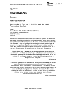 Press Release Pontos de Fuga