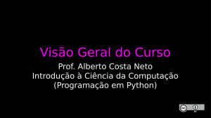 Visão Geral do Curso