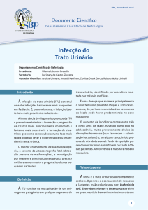 Infecção do Trato Urinário - Sociedade Brasileira de Pediatria