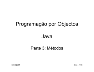 Programação por Objectos Java