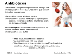 Antibióticos - Escola de Química / UFRJ